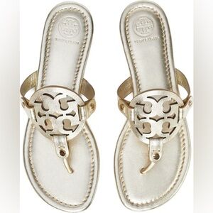 Tory Burch Miller sandals in spark gold